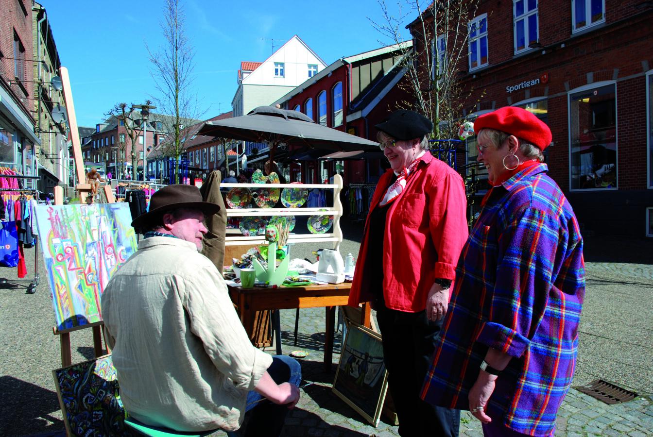 Hadsund - kunstner i gågaden