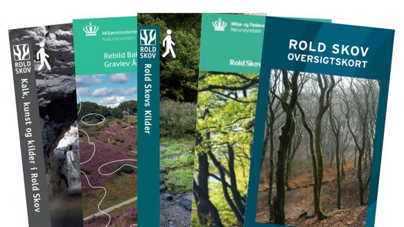 Oversigtskort og ruter i Rold Skov