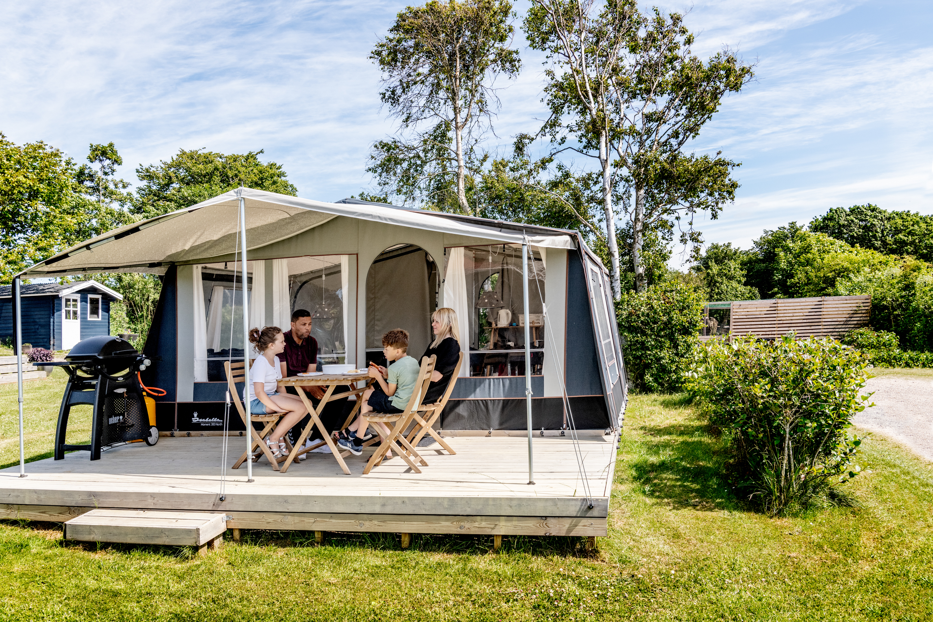 Camping with the familie