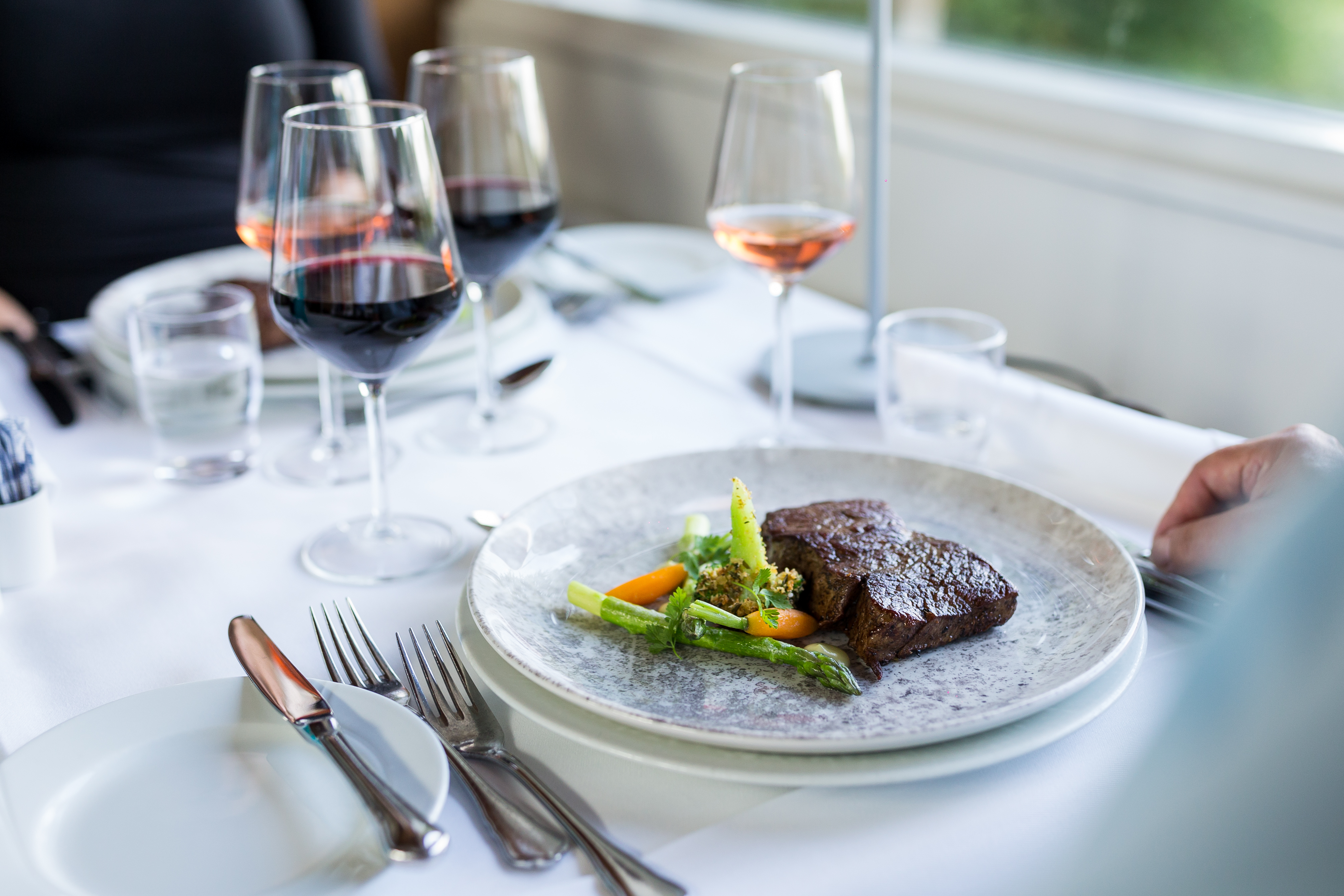 Lækker mad på en tallerken