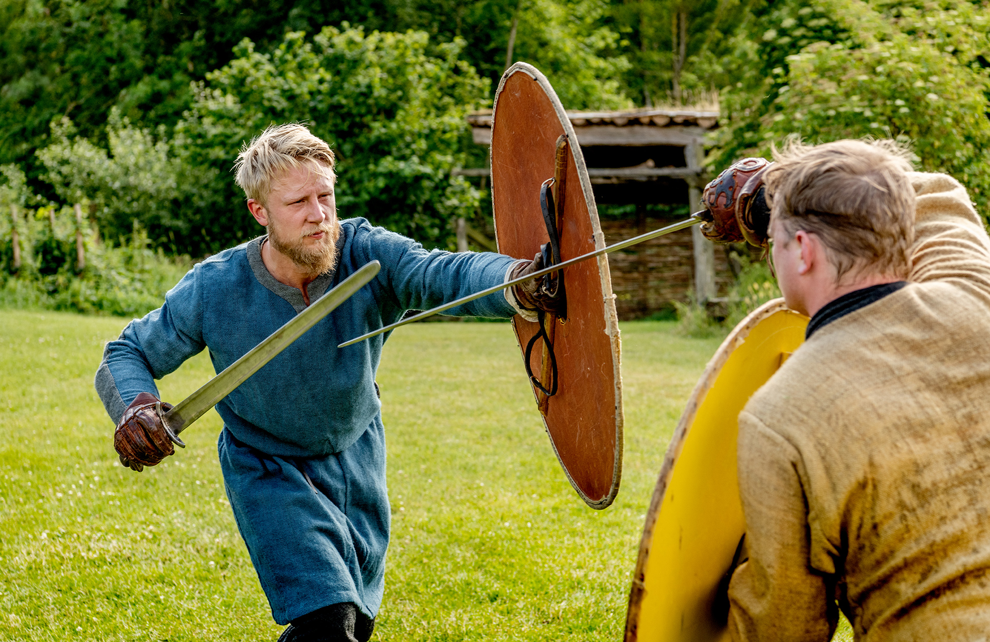 Vikinger kæmper ved Fyrkat