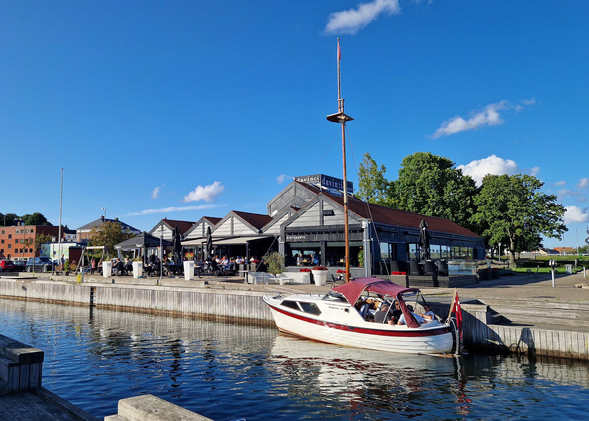 Hadsund, davinci, båd i kanalen