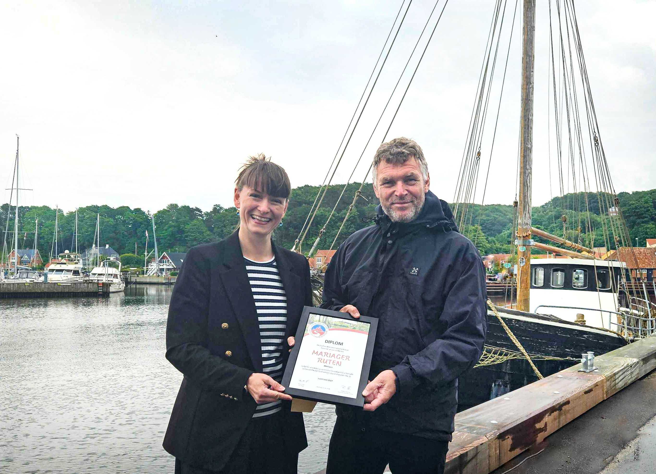 Henrik Sloth, udvalgsformand Teknik og Miljø og Johanne Bugge Destinationsdirektør