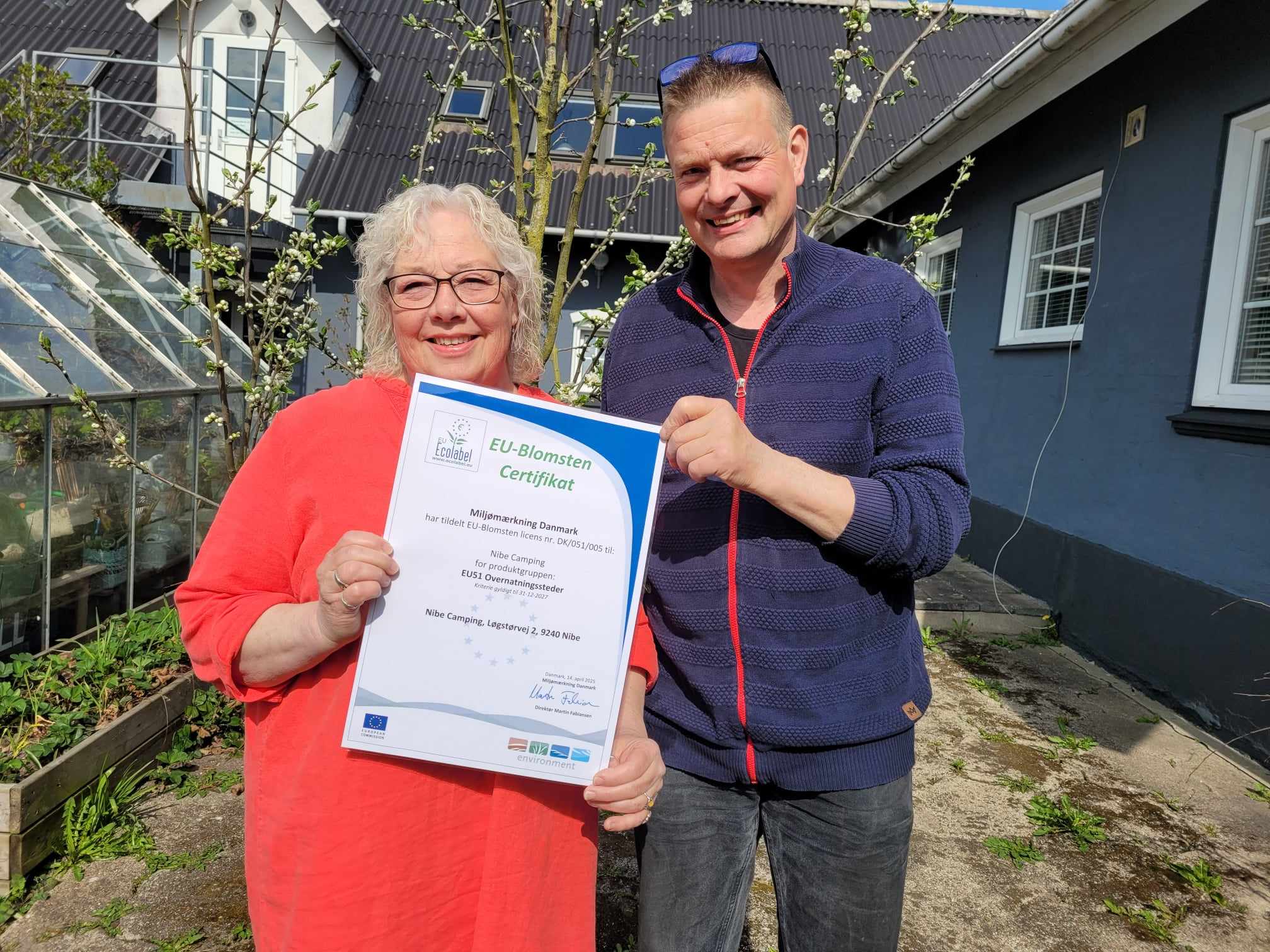 Som den 5. campingplads i Danmark er Nibe Camping blevet EU Ecolabel certificeret