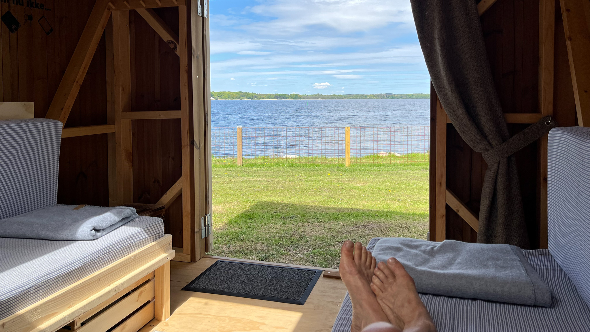 Luksus shelter ved Mariager Camping