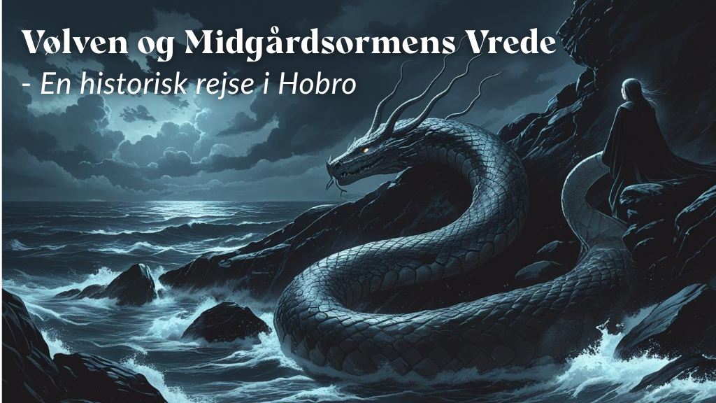 Tag med Vølven fra Fyrkat ud på en rejse gennem Hobro, hvor Midgårdsormen snor sig gennem byen